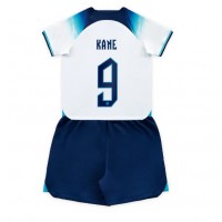 Anglicko Harry Kane #9 Domáci Detský futbalový dres MS 2022 Krátky Rukáv (+ trenírky)